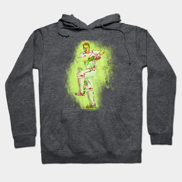 Cricket Batsman Art j3 Hoodie by FasBytes